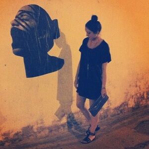 7 For All Mankind Black Mini Dress